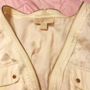 Sleeves Michael Kors zipper all around blouse size XL